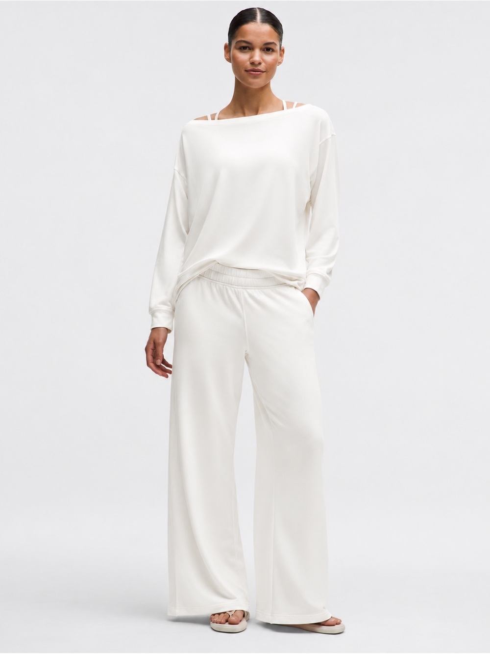 Lululemon Be Calm Mid Rise Wide Leg pants